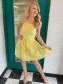 Short Yellow Lace Prom Dress Homecoming Graduation Dresses 904009 Short Yellow Lace Prom Dress Homecoming Graduation Dresses 904009