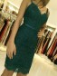 Short Green Lace Prom Dress Homecoming Graduation Cocktail Dresses 904027