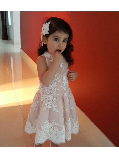 Cute Lace Ankle-Length Flower Girl Dresses 905001 Cute Lace Ankle-Length Flower Girl Dresses 905001