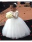 Lace and Tulle Long Sleeves Floor-Length Flower Girl Dresses 905002