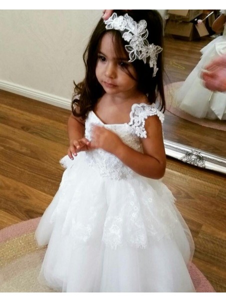 Cute Lace and Tulle Flower Girl Dresses 905013