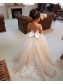 Cute Lace and Tulle Long Sleeves Flower Girl Dresses 905017 Cute Lace and Tulle Long Sleeves Flower Girl Dresses 905017