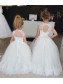 Lace and Tulle Floor Length Flower Girl Dresses 905022 Lace and Tulle Floor Length Flower Girl Dresses 905022