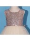 Sequins and Tulle Floor Length Flower Girl Dresses 905023