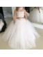 Lace and Tulle Two Pieces Flower Girl Dresses 905037 Lace and Tulle Two Pieces Flower Girl Dresses 905037