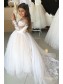 Lace and Tulle Long Sleeves Flower Girl Dresses 905042 Lace and Tulle Long Sleeves Flower Girl Dresses 905042