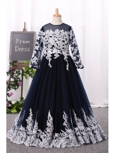A-Line Lace and Tulle Flower Girl Dresses 905054 A-Line Lace and Tulle Flower Girl Dresses 905054