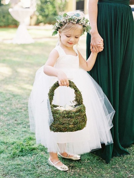 Ankle-Length Tulle Flower Girl Dresses 905070 Ankle-Length Tulle Flower Girl Dresses 905070