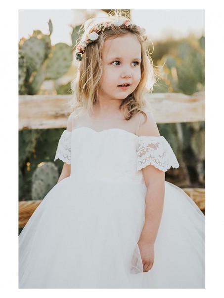 Lace and Tulle Flower Girl Dresses 905073 Lace and Tulle Flower Girl Dresses 905073