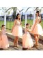 Cute Pink Floor Length Lace and Tulle Flower Girl Dresses 905074