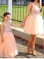 Cute Pink Floor Length Lace and Tulle Flower Girl Dresses 905074