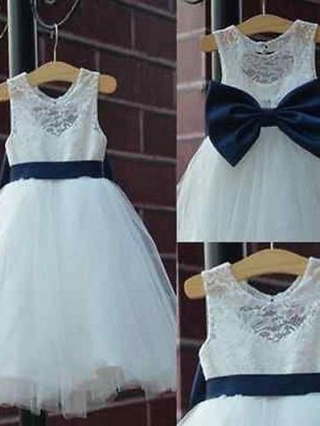 Lace and Tulle Flower Girl Dresses 905079