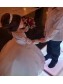 Lace and Tulle Long Sleeves Flower Girl Dresses 905084