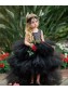 Black Sequins and Tulle High Low Flower Girl Dresses 905093 Black Sequins and Tulle High Low Flower Girl Dresses 905093