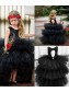 Black Sequins and Tulle High Low Flower Girl Dresses 905093 Black Sequins and Tulle High Low Flower Girl Dresses 905093