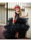 Black Sequins and Tulle High Low Flower Girl Dresses 905093 Black Sequins and Tulle High Low Flower Girl Dresses 905093