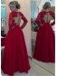 A-Line Long Sleeves V-Neck Beaded Lace Prom Formal Evening Dresses 99501005 A-Line Long Sleeves V-Neck Beaded Lace Prom Formal Evening Dresses 99501005