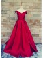 A-Line Off-the-Shoulder Long Red Prom Formal Evening Dresses 99501006 A-Line Off-the-Shoulder Long Red Prom Formal Evening Dresses 99501006