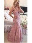 Mermaid V-Neck Lace Long Prom Formal Evening Dresses 99501072