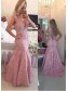 Mermaid V-Neck Lace Long Prom Formal Evening Dresses 99501072