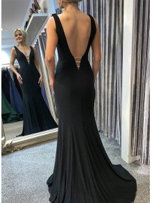 Mermaid Long Black V-Neck Prom Dresses Formal Evening Gowns 995011004 Mermaid Long Black V-Neck Prom Dresses Formal Evening Gowns 995011004