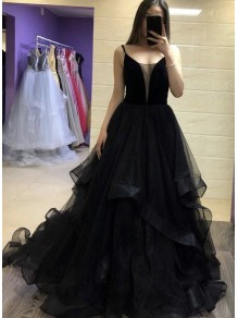 Long Black Prom Dresses Formal Evening Gowns 995011008
