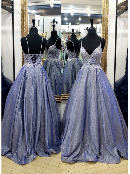 A-Line Lace Sparkly Long Prom Dresses Formal Evening Gowns 995011020 A-Line Lace Sparkly Long Prom Dresses Formal Evening Gowns 995011020