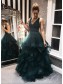 A-Line Tulle V-Neck Long Prom Dresses Formal Evening Gowns 995011022 A-Line Tulle V-Neck Long Prom Dresses Formal Evening Gowns 995011022