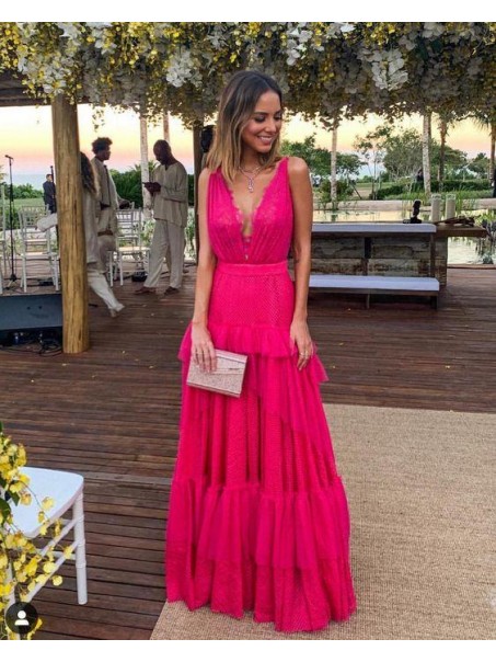 A-Line V-Neck Long Prom Dresses Formal Evening Gowns 995011026 A-Line V-Neck Long Prom Dresses Formal Evening Gowns 995011026