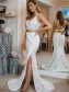 Mermaid Beaded Lace Two Pieces Long Prom Dresses Formal Evening Gowns 995011030