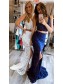 Mermaid Beaded Lace Two Pieces Long Prom Dresses Formal Evening Gowns 995011030