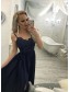 A-Line Spaghetti Straps Lace Long Navy Prom Dresses Formal Evening Gowns 995011039 A-Line Spaghetti Straps Lace Long Navy Prom Dresses Formal Evening Gowns 995011039