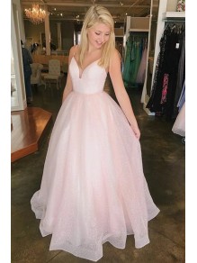 Long Pink Spaghetti Straps Prom Dresses Formal Evening Gowns 995011063 Long Pink Spaghetti Straps Prom Dresses Formal Evening Gowns 995011063