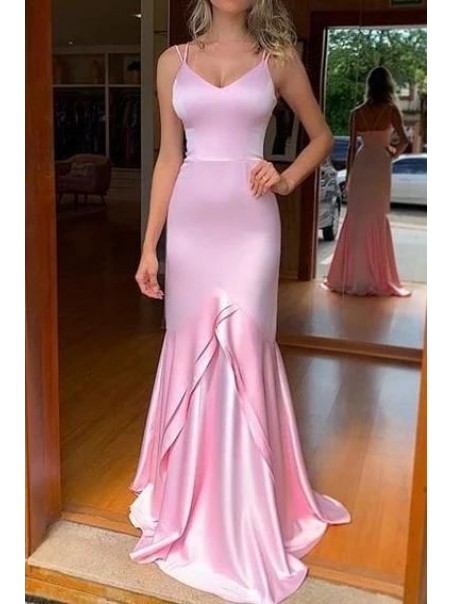 Mermaid Long Pink Prom Dresses Formal Evening Gowns 995011064 Mermaid Long Pink Prom Dresses Formal Evening Gowns 995011064