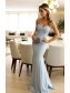 Mermaid Spaghetti Straps Long Prom Dresses Formal Evening Gowns 995011066