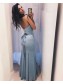 Mermaid Spaghetti Straps Long Prom Dresses Formal Evening Gowns 995011066