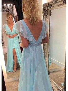 A-Line Beaded Chiffon Long Prom Dresses Formal Evening Gowns 995011068 A-Line Beaded Chiffon Long Prom Dresses Formal Evening Gowns 995011068