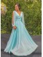 A-Line Chiffon Long Sleeves Prom Dresses Formal Evening Gowns 995011069