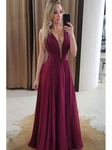 A-Line Chiffon Long Prom Dresses Formal Evening Gowns 995011097 A-Line Chiffon Long Prom Dresses Formal Evening Gowns 995011097