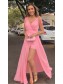A-Line V-Neck Long Prom Dresses Formal Evening Gowns 995011116