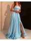 A-Line Strapless Long Satin Prom Dresses Formal Evening Gowns 995011117 A-Line Strapless Long Satin Prom Dresses Formal Evening Gowns 995011117