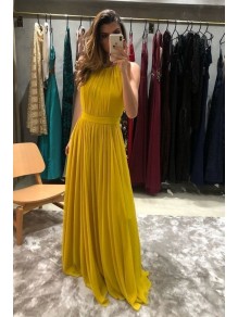 A-Line Chiffon Long Prom Dresses Formal Evening Gowns 995011123