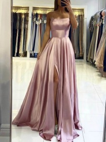 A-Line Spaghetti Straps Long Prom Dresses Formal Evening Gowns 995011147