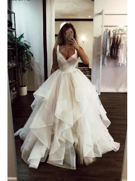 Ball Gown V-Neck Long Prom Dresses Formal Evening Gowns 995011149