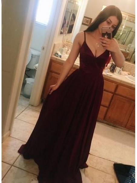 A-Line V-Neck Long Prom Dresses Formal Evening Gowns 995011173 A-Line V-Neck Long Prom Dresses Formal Evening Gowns 995011173