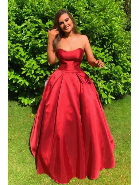 A-Line Strapless Long Prom Dresses Formal Evening Gowns 995011203 A-Line Strapless Long Prom Dresses Formal Evening Gowns 995011203