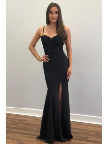 Long Black Lace Mermaid Prom Dresses Formal Evening Gowns 995011205 Long Black Lace Mermaid Prom Dresses Formal Evening Gowns 995011205
