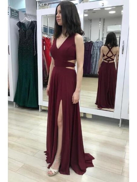 A-Line Chiffon V-Neck Long Prom Dresses Formal Evening Gowns 995011212 A-Line Chiffon V-Neck Long Prom Dresses Formal Evening Gowns 995011212