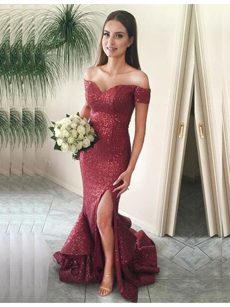 Mermaid Sequins Off-the-Shoulder Long Prom Dresses Formal Evening Gowns 995011218 Mermaid Sequins Off-the-Shoulder Long Prom Dresses Formal Evening Gowns 995011218
