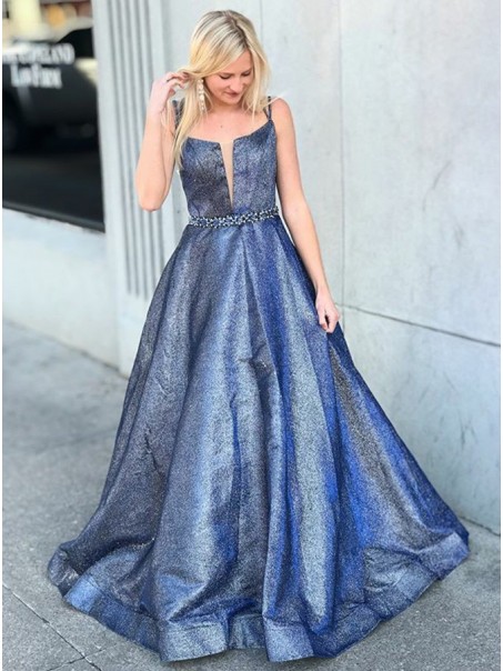 A-Line Beaded Sparkly Long Prom Dresses Formal Evening Gowns 995011222 A-Line Beaded Sparkly Long Prom Dresses Formal Evening Gowns 995011222
